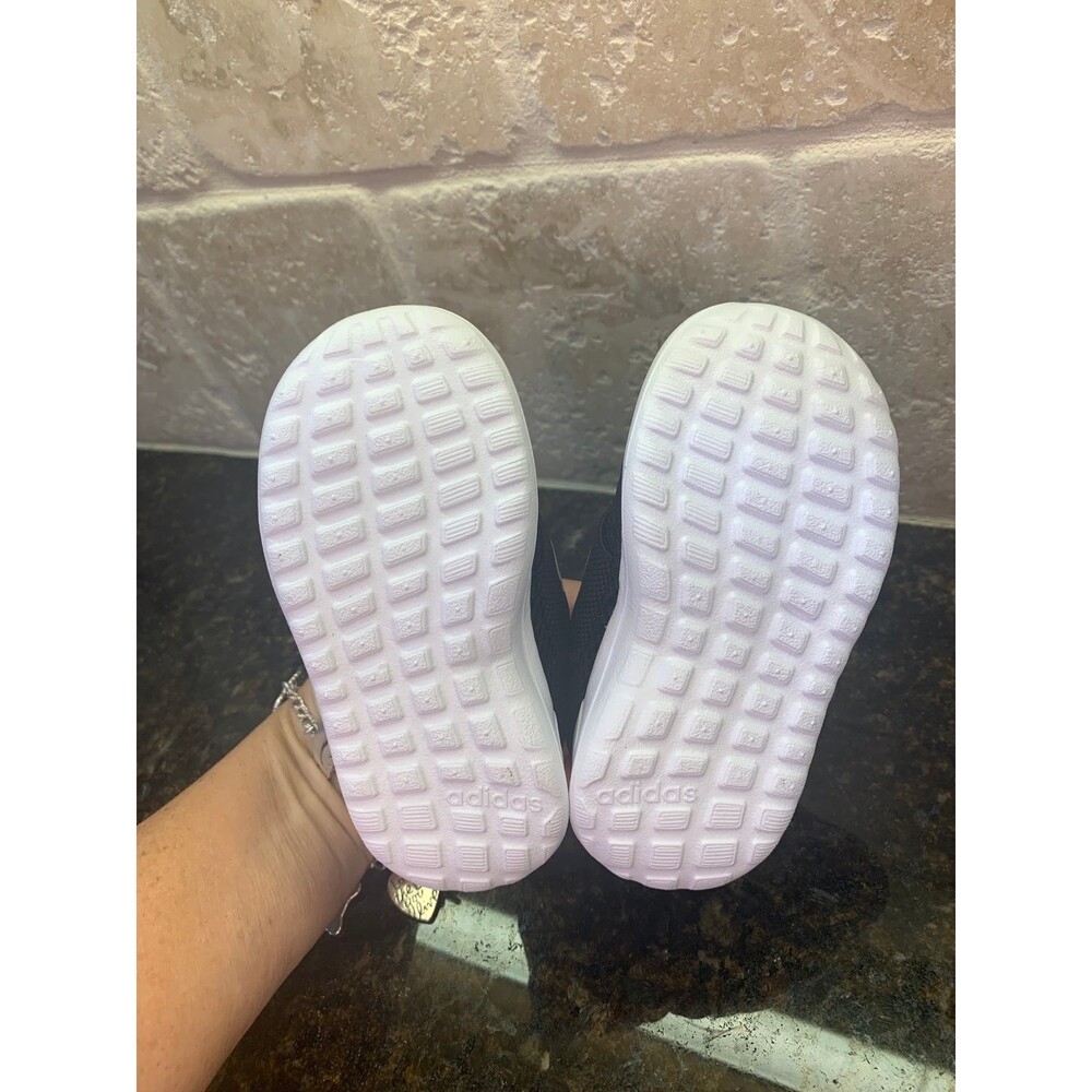 Adidas Lite Racer Adapt 4.0 Toddler Sneakers - Black/White - 5K - NEW - Picture 6 of 7